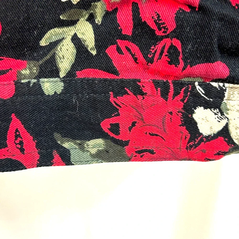 Christopher‎ & Banks Floral Cropped Jacket Size M